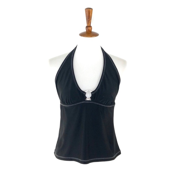 Isaac Mizrahi For Target Black Halter Swim Top - Picture 1 of 5